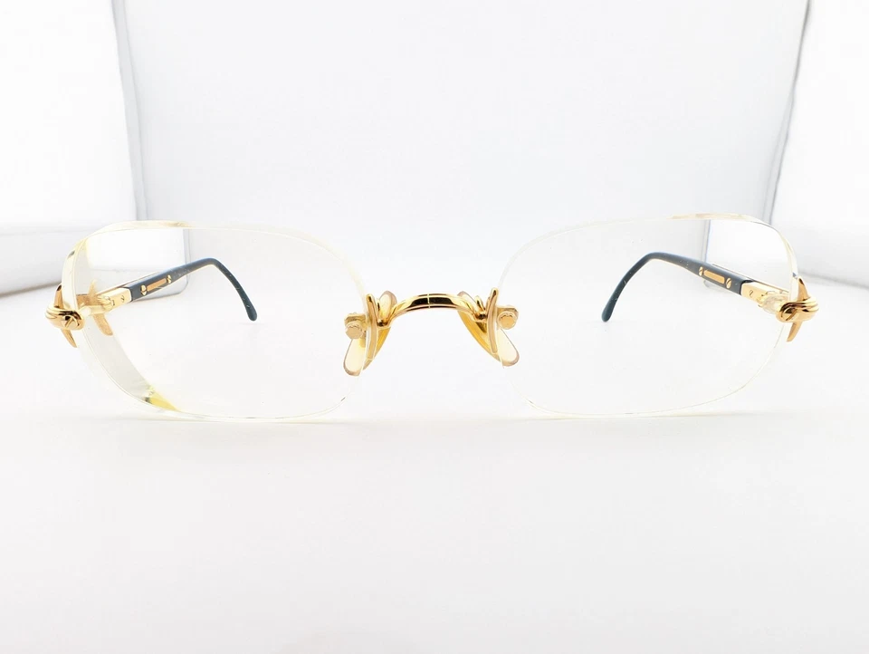 Gafas Montblanc, solo monturas, Meisterstuck dorado, ...-20-135, metal, Francia Foto 2 de 4