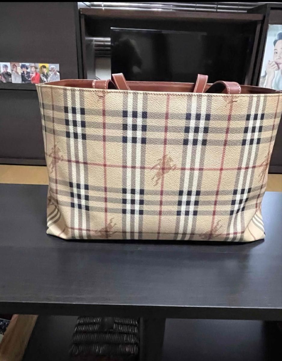 Rare BURBERRY Large Capacity Tote Bag Mother Bag image 2