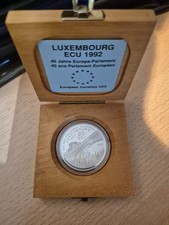 LUXEMBOURG 20 ECU 1992,  40 Jahre Europa Parlament Silver proof   925er