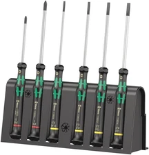 2035/6 Kraftform MicroSlotted/Phillips Electronics Screwdriver Set and Rack, ...