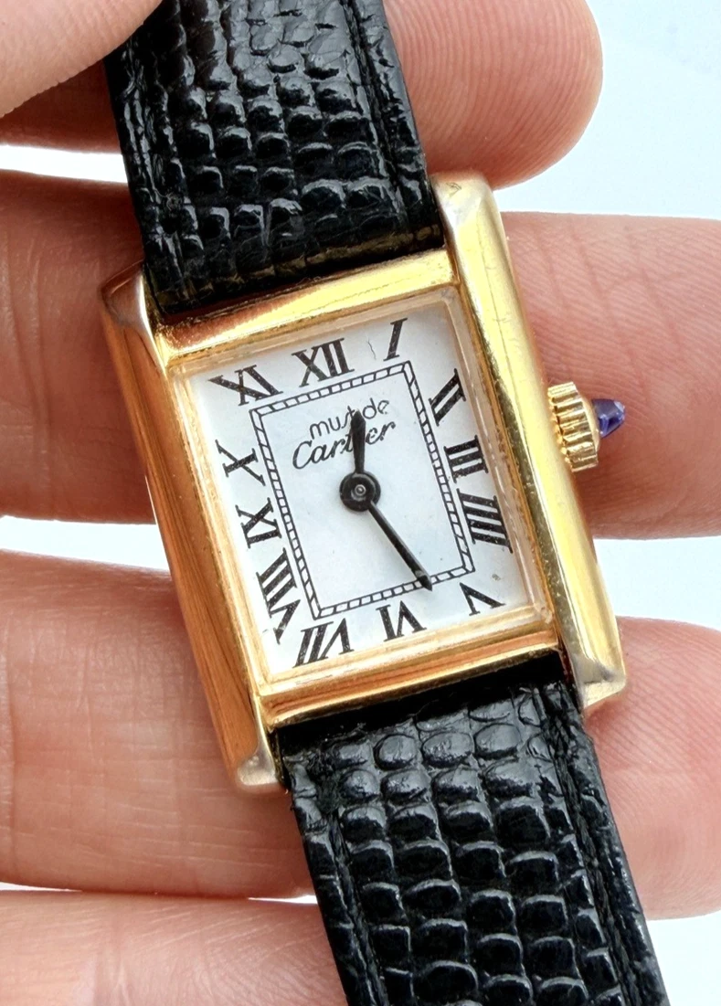 Cartier Tank Gold Plated Case Wristwatches for sale | eBay