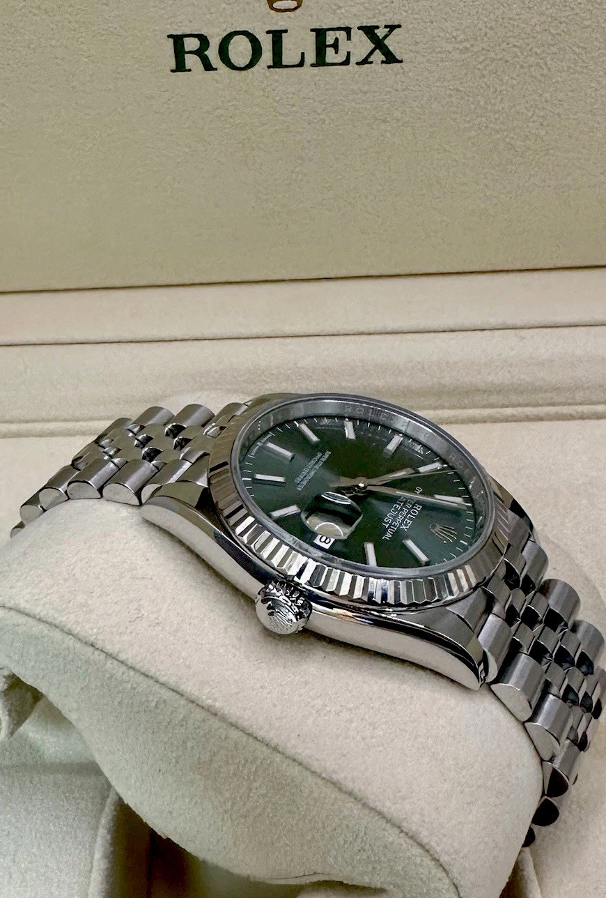 2022 Rolex Datejust 36 126234 UNWORN Mint Green (SR 9050) image 3