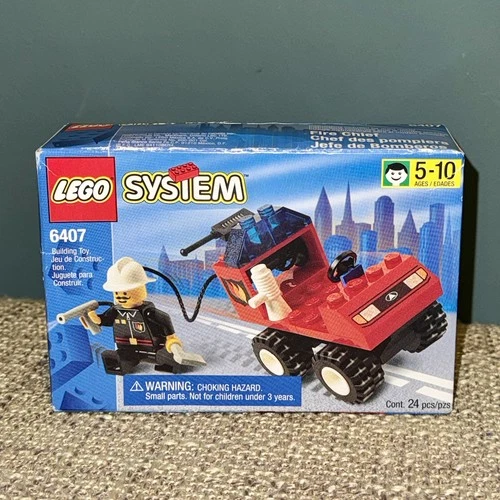 LEGO Set 6407 Fire Chief w/ Car - New In Factory Sealed Box (Vintage 1997)