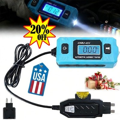 Automotive Fuse Current Tester LCD Display Car Leakage Analyzer Max 48V Tool ~US