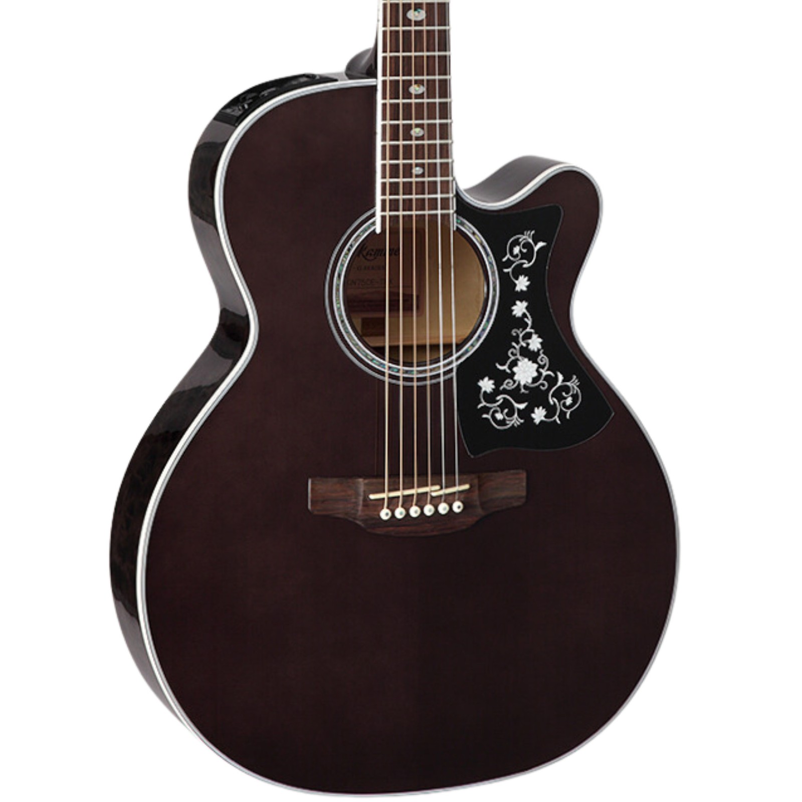 Takamine GN75CE Grand Concert AE Guitar Solid Spruce Top Transparent Black 143890₽