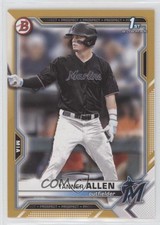 2021 Bowman Draft Gold 38/50 Tanner Allen #BD-165 d4v