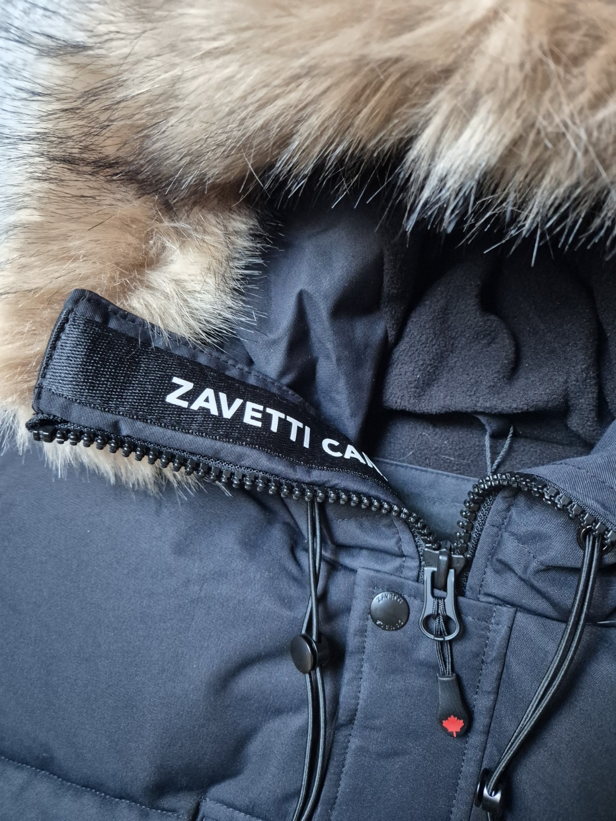 Zavetti Canada Oshawa 2.0 Puffer Parka Jacket Size UK M Black Zipped Pockets image 8