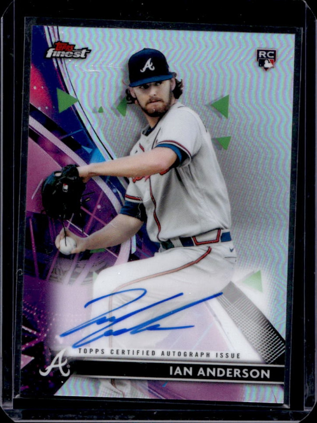 2021 Finest Ian Anderson Auto RC Rookie #FA-IA Braves