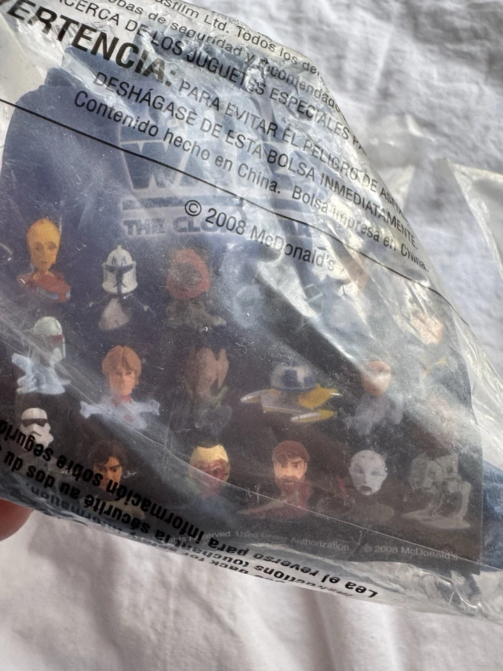 McDonald Happy Meal Toy Star Wars Clone Wars Ahsoka Tano #15 2008 nuevo en plástico Foto 4 de 4