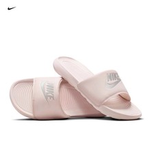 NEW Nike Victori One Slide 'Barely Rose' w/ Silver CN9677-600 Women's 8 FreeShip
