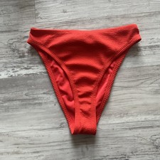 Small Nike small High-Waisted Cheeky Bikini Bottom Red NESSD234 638 Swimwear