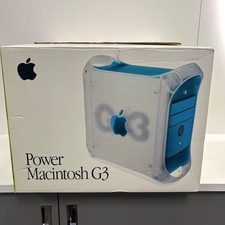 1998 Apple Power Macintosh G3 G3 300-MHz 64MB 6GB HDD Crystal Blue M5183 CIB