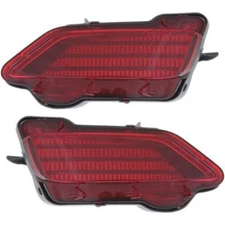 Bumper Reflector Set For 2013-2015 Toyota RAV4 Rear Driver and Passenger Side