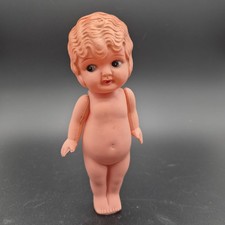 Vintage 1940s Bobble Celluloid Flapper Kewpie Toy Doll Made in Japan 6  Jointed