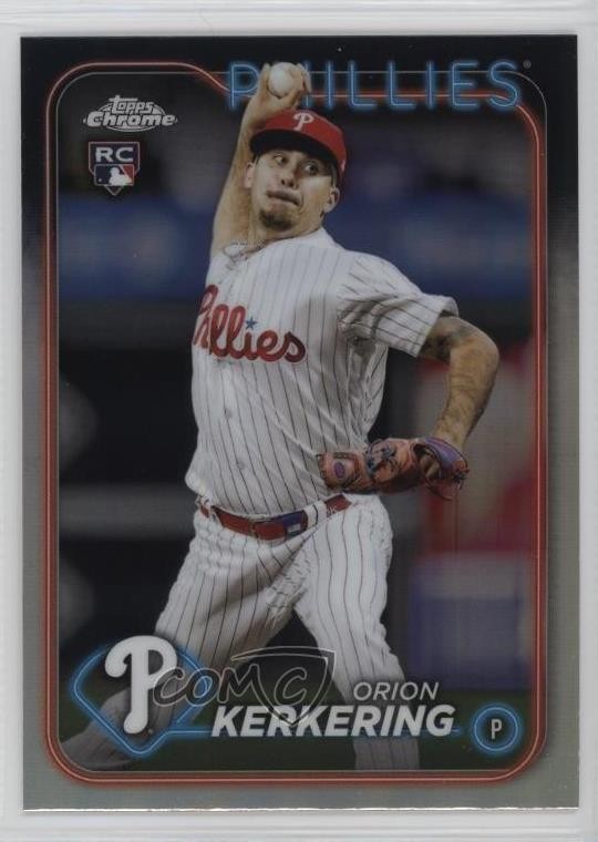 2024 Topps Chrome Refractor Orion Kerkering #180 Rookie RC uk2