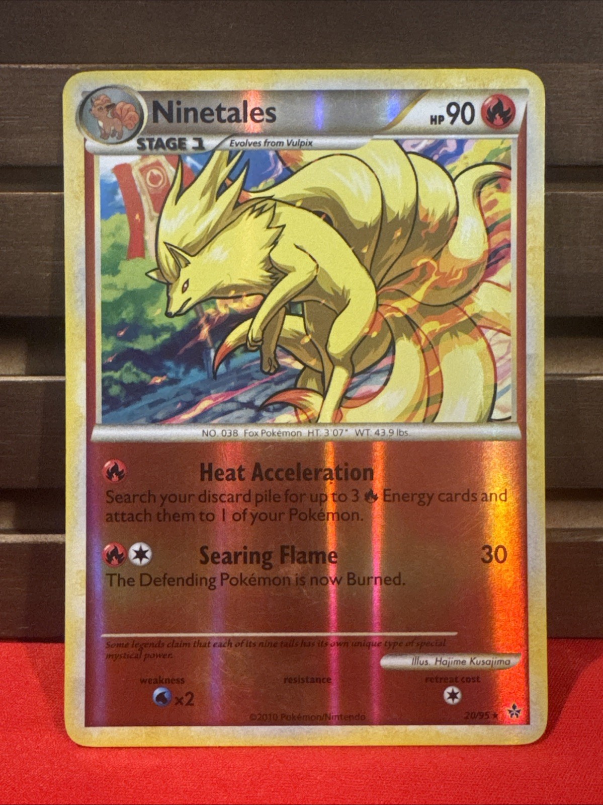 Pokemon Card - Ninetales 20/95 - Unleashed - Reverse Holo - LP