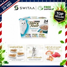 Purina Fancy Feast Grilled Seafood Wet Cat Food 3 oz Cans 24 Pack