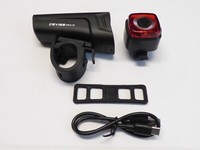 Akku Fahrradlampe 100LUX Led Fahrradscheinwerfer Usb RüCklicht Ceviss 3 Stufen