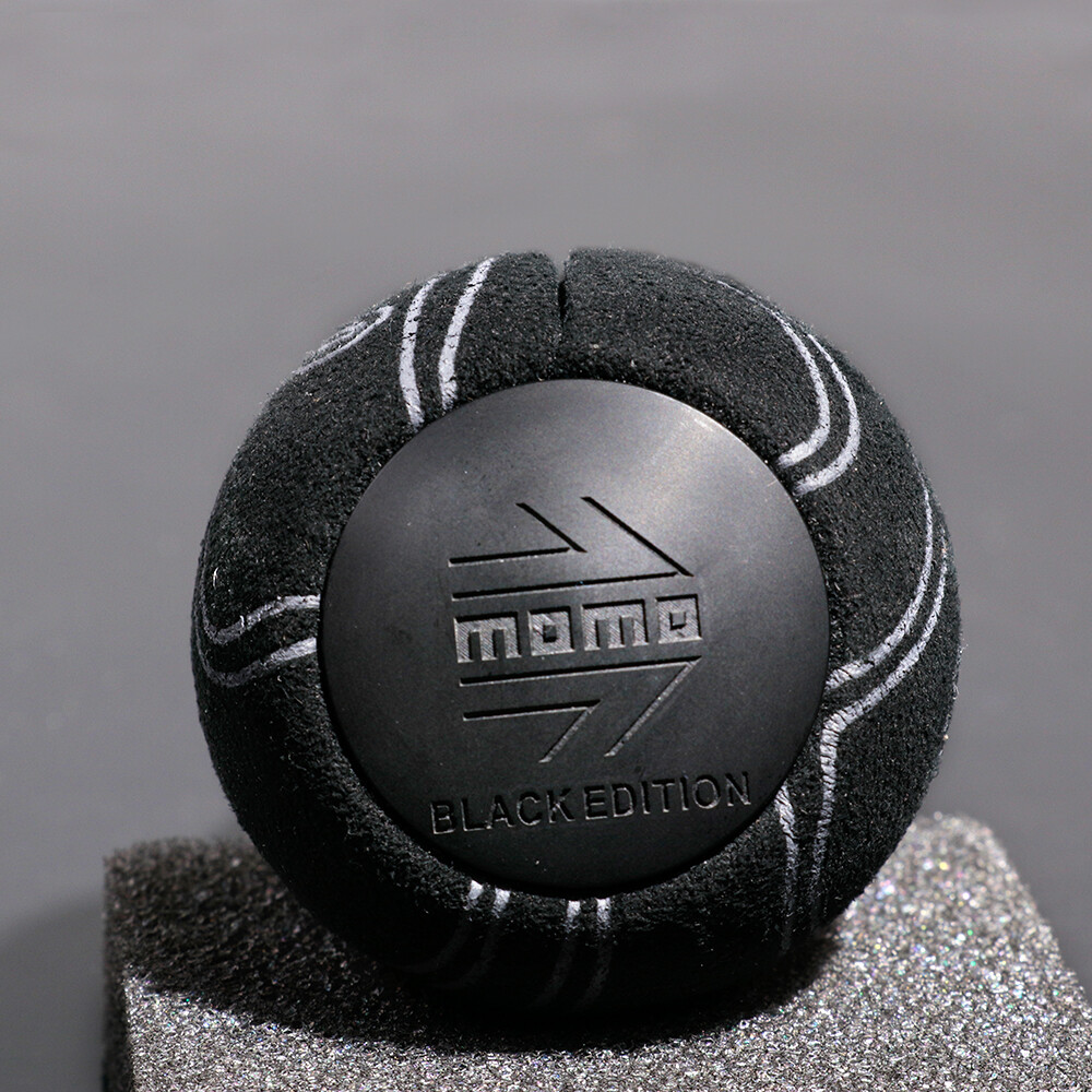momo ULTRA BLACK EDITION Graffiti Suede leather Manual Gear Stick