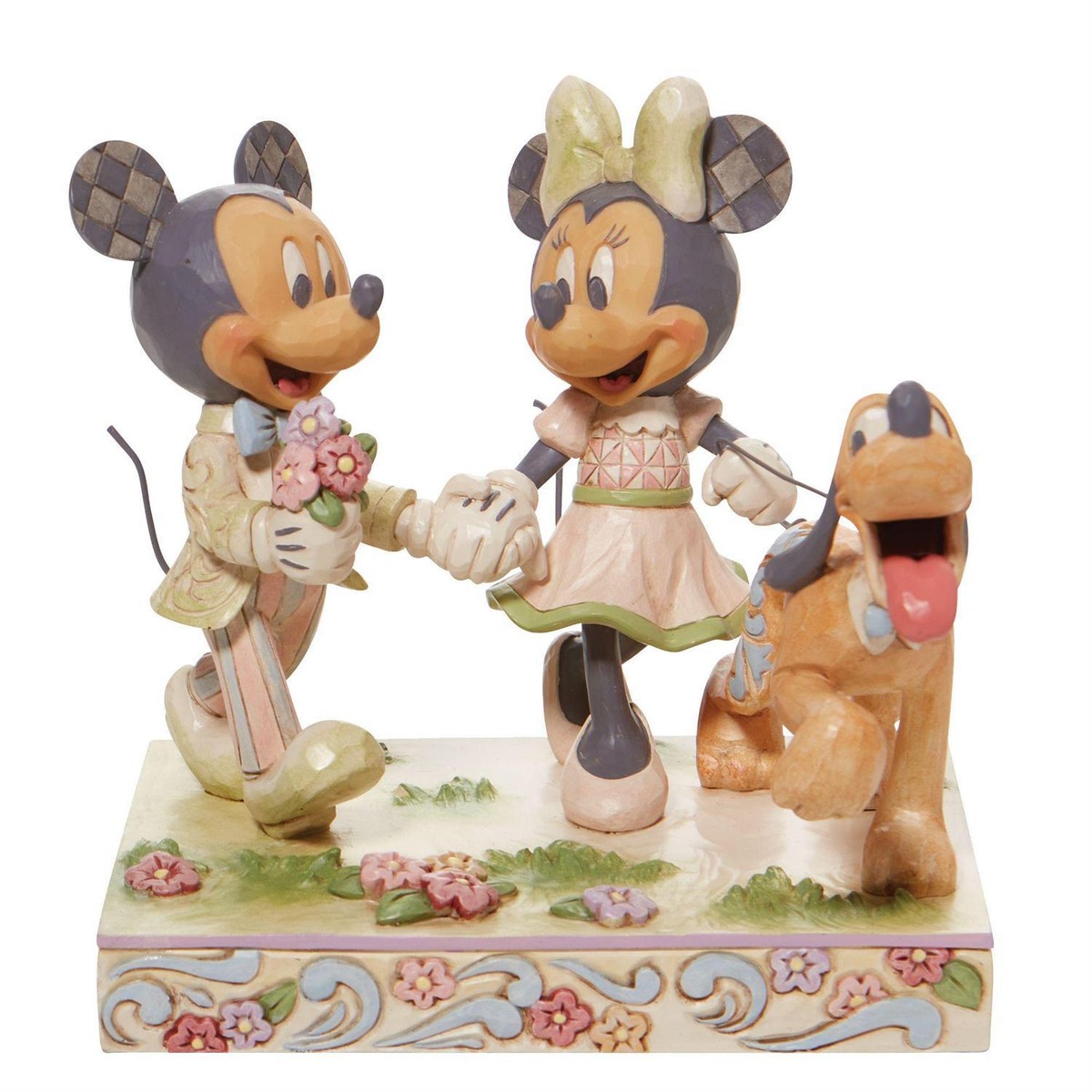 Jim Shore Disney Traditions - White Woodland Mickey & Minnie