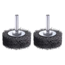 2 Inch Wire Wheel Brush Wire Wheel Brush for Drill Attachment 2 Pack Heavy Duty