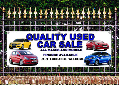 OUTDOOR PVC GEBRAUCHT AUTO VERKAUF BANNER GARAGENSCHILD WERBUNG KOSTENLOSE KUNSTARBEIT BEREIT DSPLY 