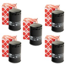 Ölfilter Motor Filter FEBI 22550 Set 5 Stück für Audi Seat Skoda VW Passat Golf 