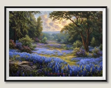 Texas Bluebonnets 2 - CHart Counted Cross Stitch Patterns Needlework DMC Color