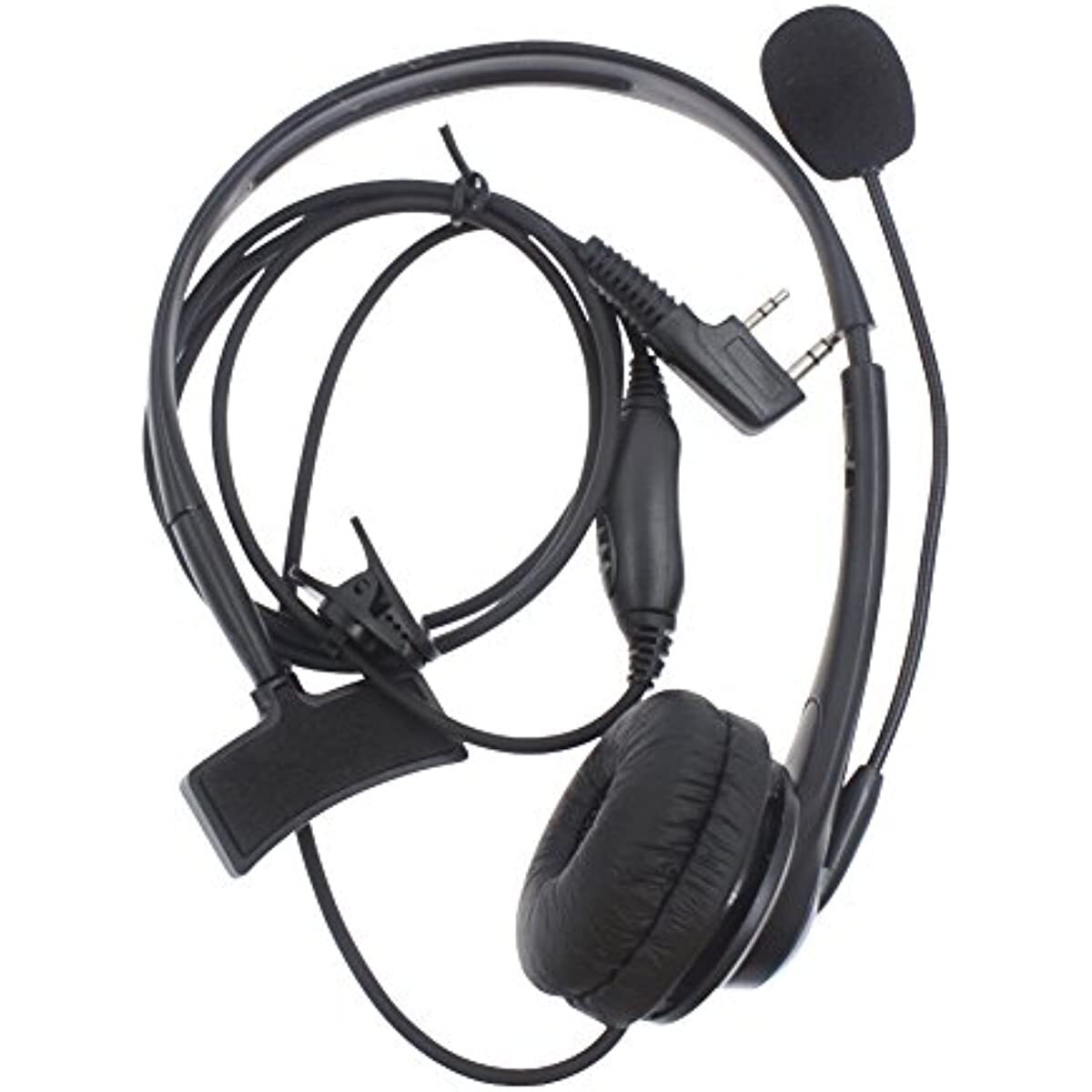 Overhead Earpiece Headset Boom Mic Microphone Noise Cancelling for Baofeng 5R B6