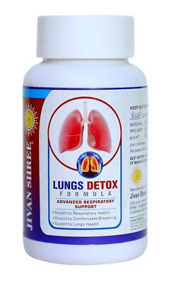 Ayurvedic Supplement For Lung Detox Removes Lungs Tar Healthy Lungs 120 Capsules