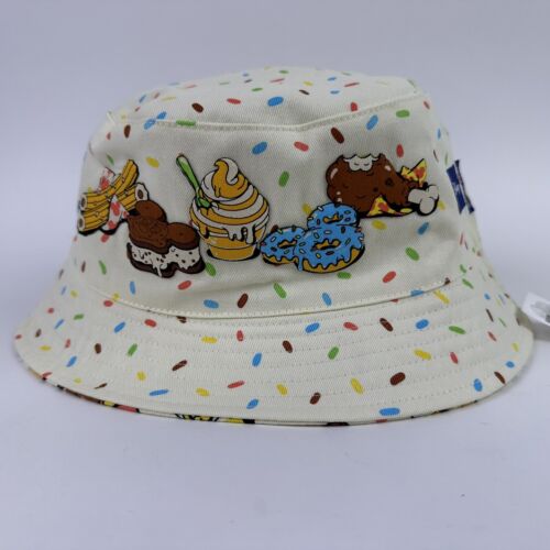 Disney Parks Spirit Jersey Myszka Miki Ikony jedzenia Odwracalny kapelusz wiadro Dorosły - Zdjęcie 1 z 13