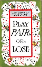 Vintage Postcard The Game of Life Play Or Lose Hang it Up Playing Cards on Table