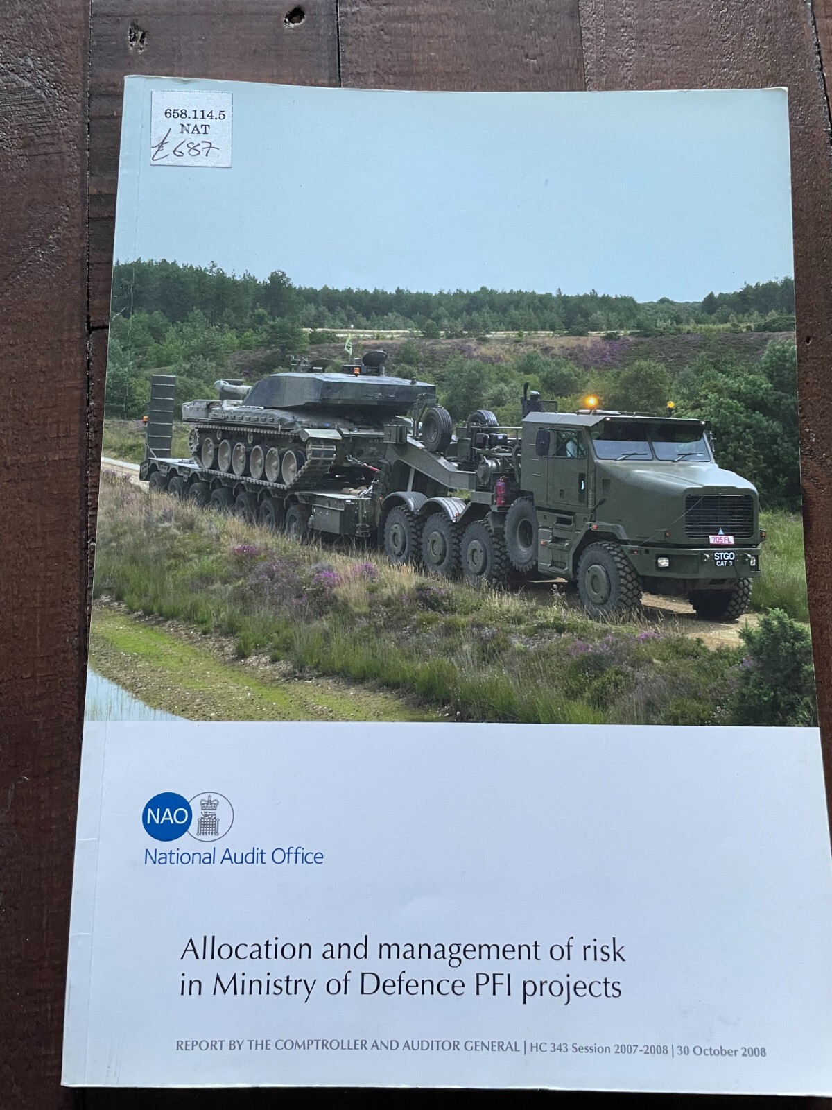 Allocation and Management of Risk in Ministry of Defence PFI Projects PB