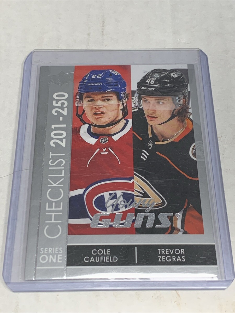 2021-22 Upper Deck Series 1: Young Guns Checklist 201-250 Caufield