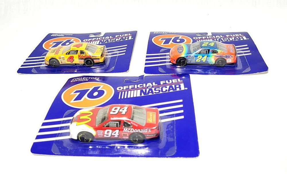 Vintage Unocal 76 Nascar Cars 1996 McDonald's #94 Dupont #24 Kodak #4 LOT 3 NEW