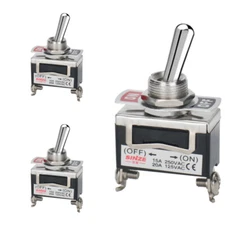 Copper handle copper head copper feet silver contacts 12MM toggle switch arm 3P