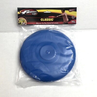WHAM-O Classic Frisbee Disc Blue 90 Gram Factory Sealed 9'' Diameter