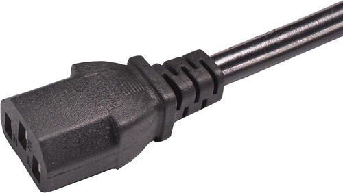 WHOLESALE UK Kettle Lead 0.5M Power Cable 0.5M 13A IEC C13 Power Lead - Black - Picture 8 of 8