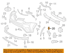 Scion TOYOTA OEM 2016 iM Splash Shield-Front Shield Clip 9046707220