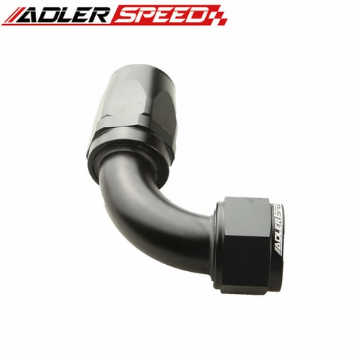 Adaptador de línea de combustible de aceite extremo de manguera giratoria de 90 grados US 16AN AN-16 negro - Imagen 4 de 6