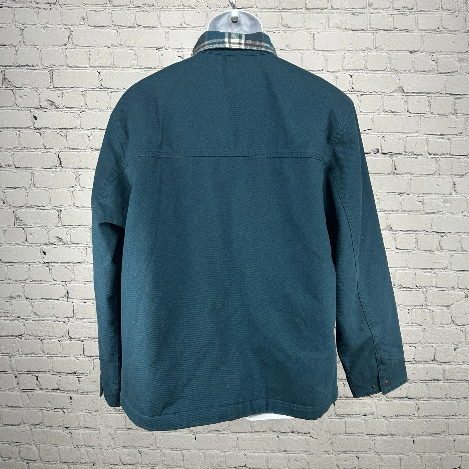NWT Valor Collective Light Green Lime Mint Calvary Twill Flannel Size Medium M image 2