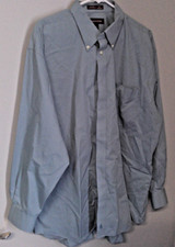 NORDSTROMS MENS XL LONG SLEEVE BLUE DRESS SHIRT