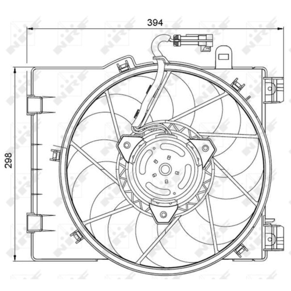LüFter MotorküHlung Passend FüR Opel Corsa C F08 F68 Combo Tour W5L-image