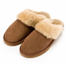 Image of LADIES SHEEPSKIN SLIPPERS MULES 100% GENUINE SHEEPSKIN all colours