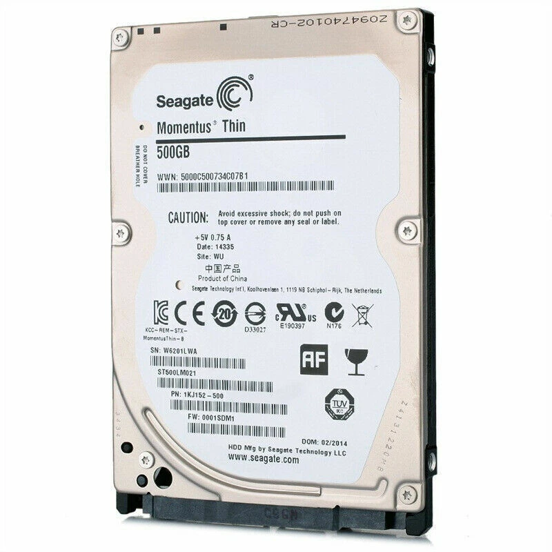 Seagate Laptop Thin ST500LM021 500GB 7200 RPM 32MB Cache SATA 6.0Gb/s 2.5" HDD - Image 3 of 4