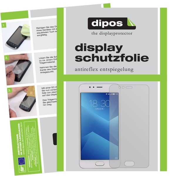 6X Schutzfolie FüR Meizu M5S Matt Displayschutzfolie Folie Dipos Displayfolie-image
