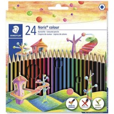 High Quality Staedtler Noris Coloured Pencils Assorted Colours Pack of 24