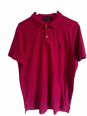 Mens Beverly Hills Polo Club Shirt Size Large Pink Navy Logo