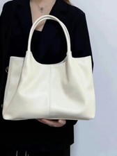 Borsa donna a tracolla in pelle tote borsetta borsetta bianca nuova