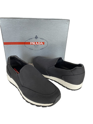 prada mens slip on sneakers
